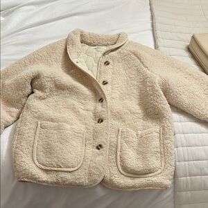 Cozy Beige Sherpa Jacket
